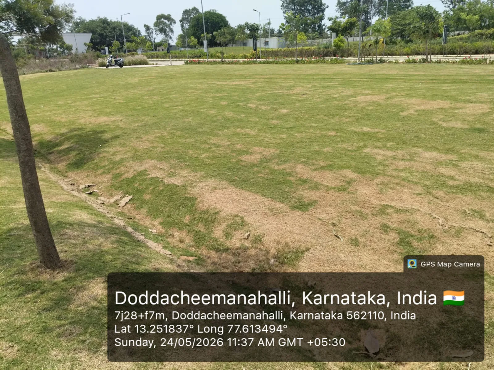Open lawn amenity at Arvind The Park, Devanahalli
