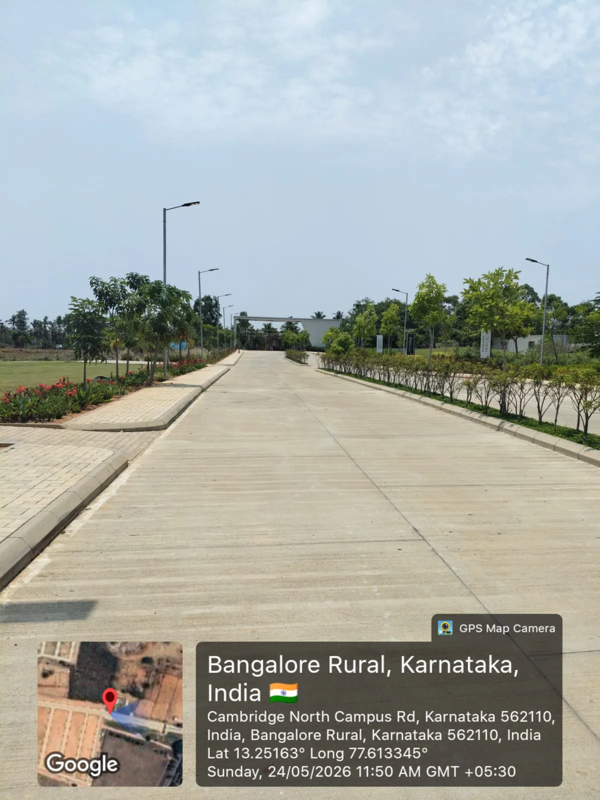 Plots for sale - serviced internal roads at Arvind The Park, Devanahalli